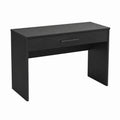 Bureau classique avec tiroir noir en panneaux de particules mélaminés rectangulaire 120 x 60 x 75 cm